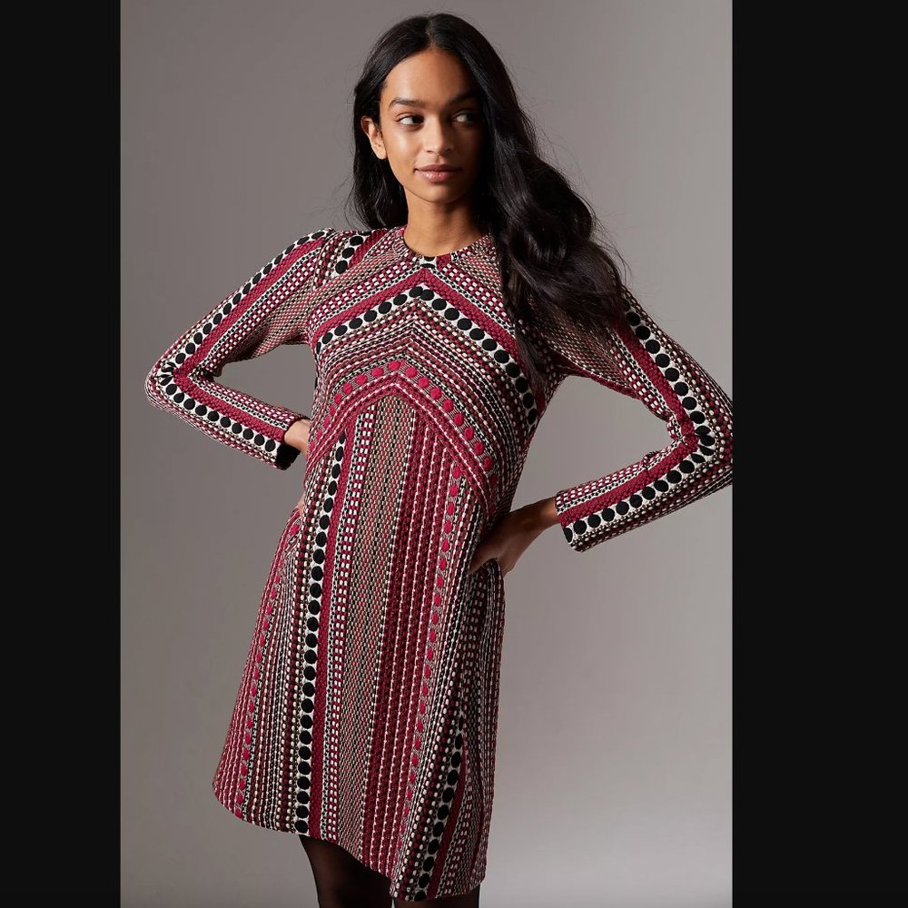 NWT Anthropologie Kiera Jacquard Tunic Dress